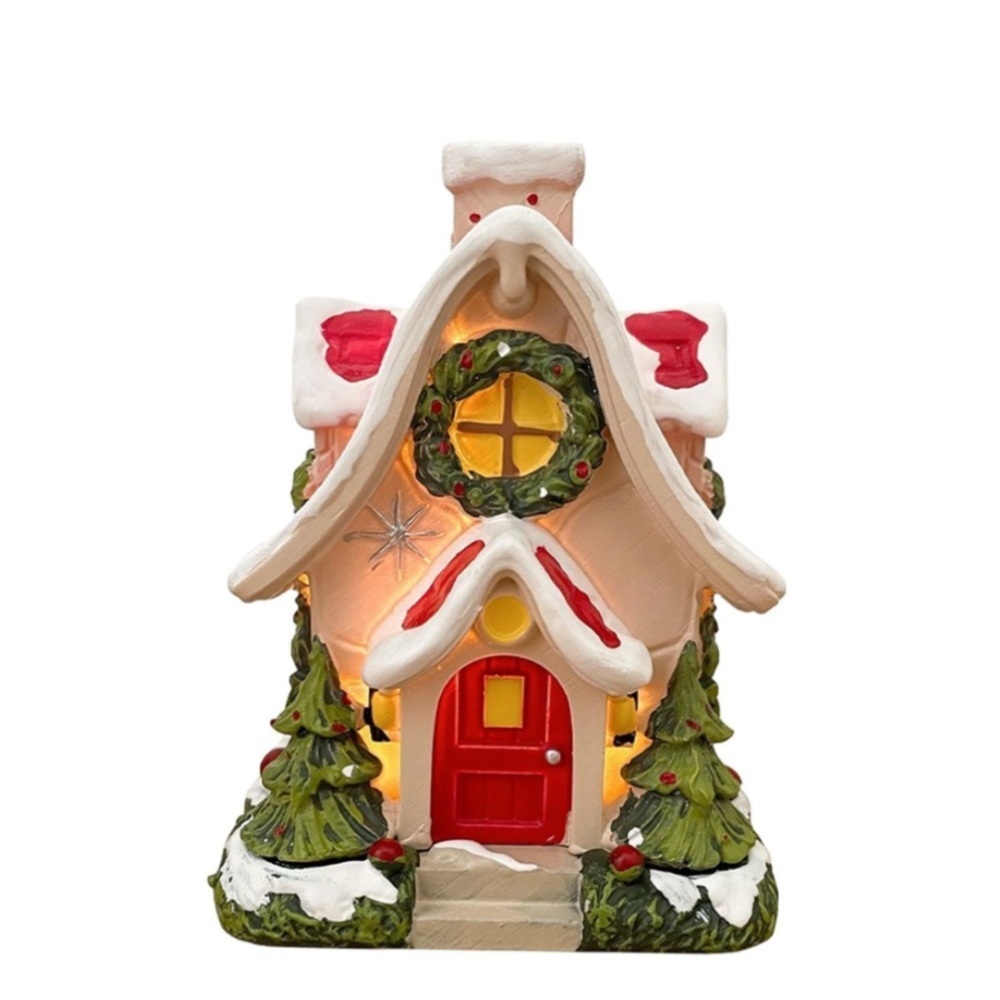 Sabhradl Christmas Incense Burner Village
House Luminous for Indoor
Holiday